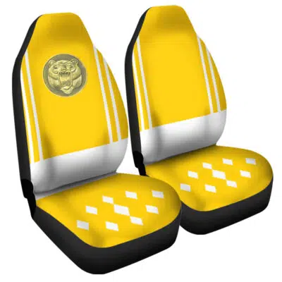 Yellow Ranger Ninjetti Mighty Morphin Power Rangers Car Seat Covers