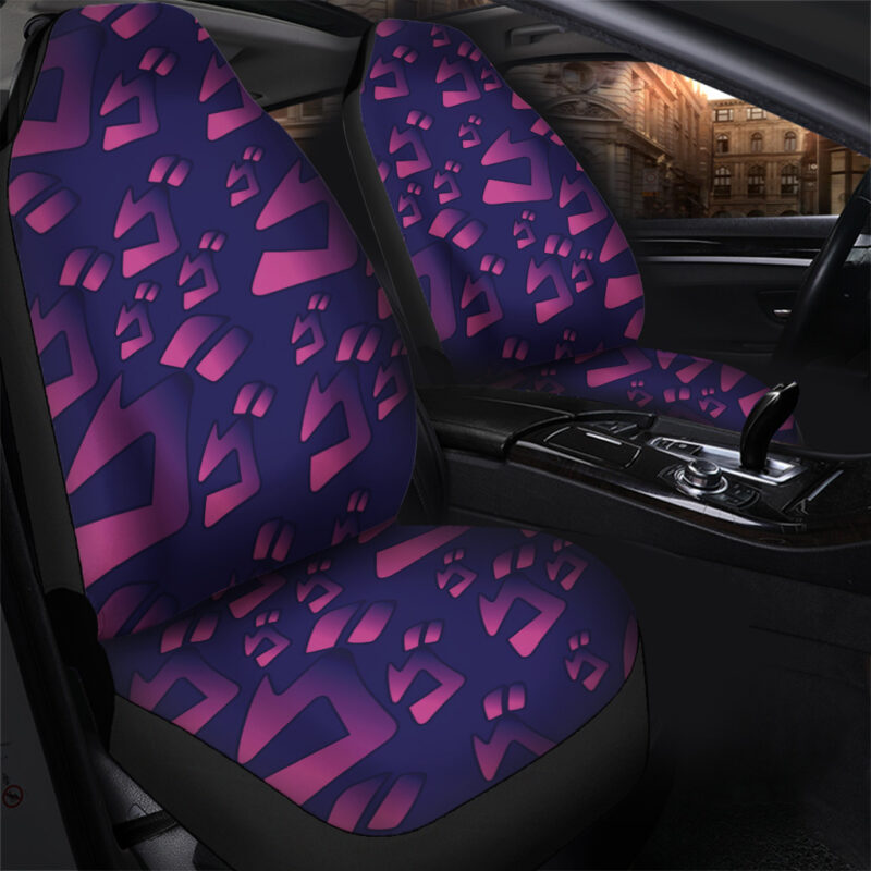 Menacing Aura Jojo's Bizarre Adventure Car Seat Covers - Image 3