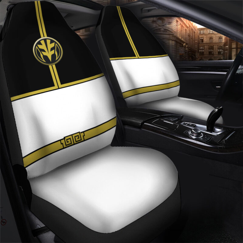 White Ranger Mighty Morphin Power Rangers Car Seat Covers - Image 2