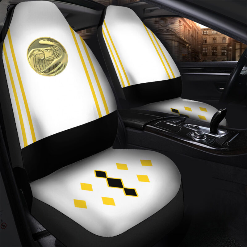 White Ranger Ninjetti  Rangers Car Seat Covers - Image 2