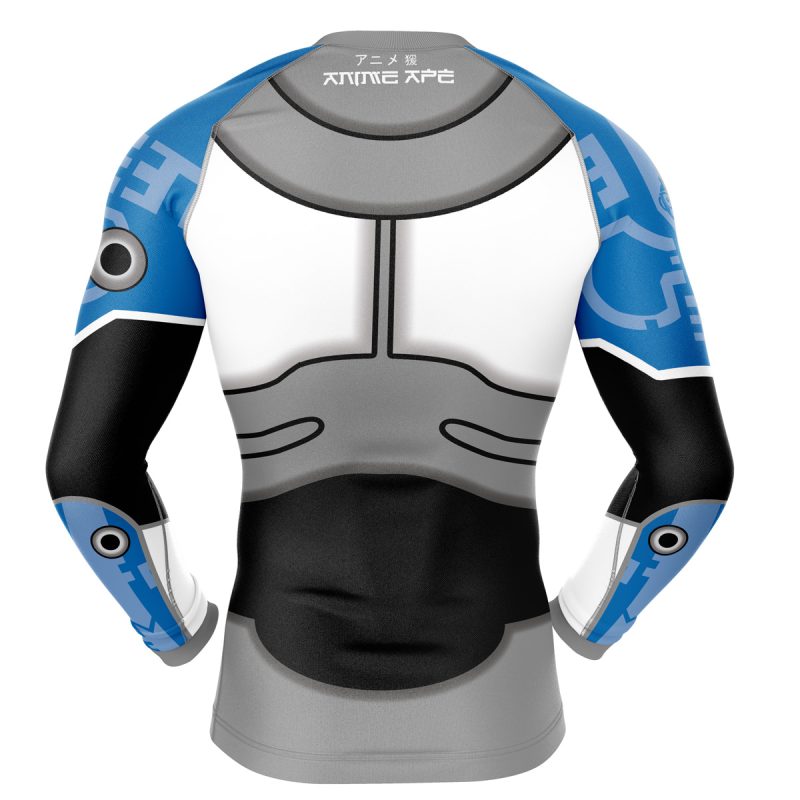 Cyborg DC Comics Long Sleeve Rash Guard Compression Shirt - Image 2