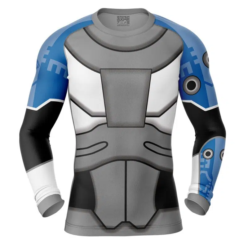 Cyborg DC Comics Long Sleeve Rash Guard Compression