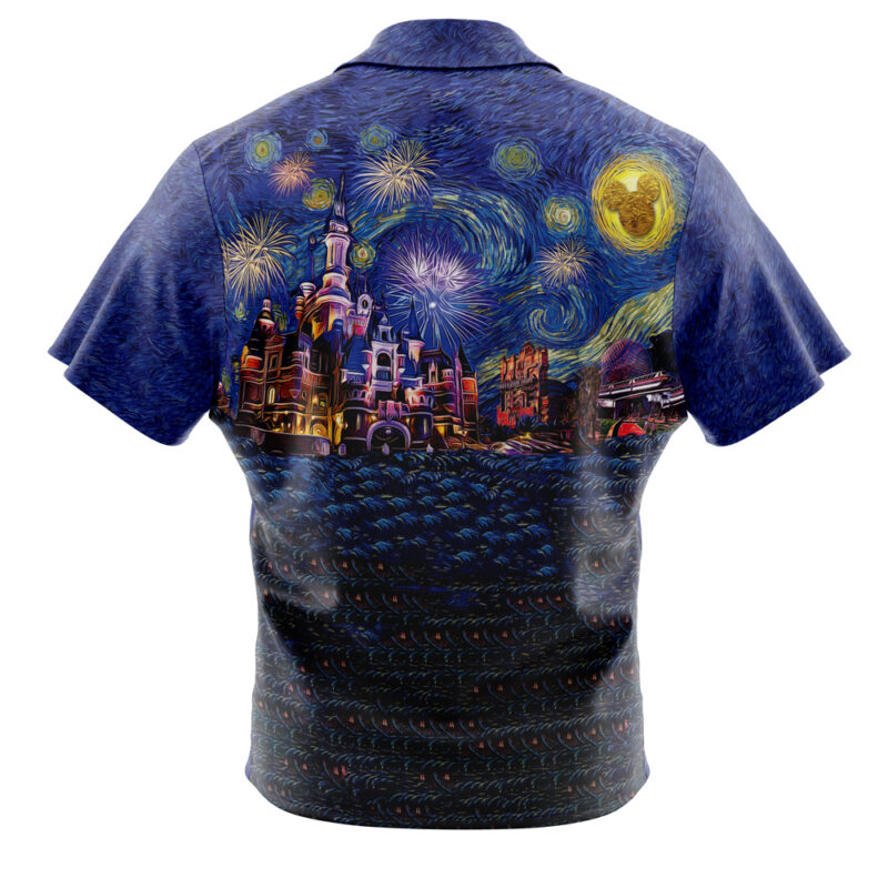 Magical Place Starry Night Button Up Hawaiian Shirt - Image 2