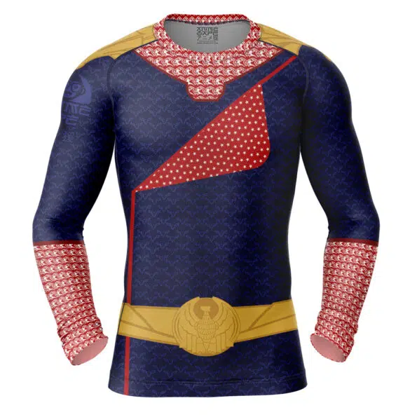 Homelander The Boys DC Comics Long Sleeve Rash Guard Compression