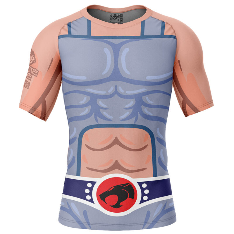 Lion-O Thundercats Short Sleeve Rash Guard Compression Shirt
