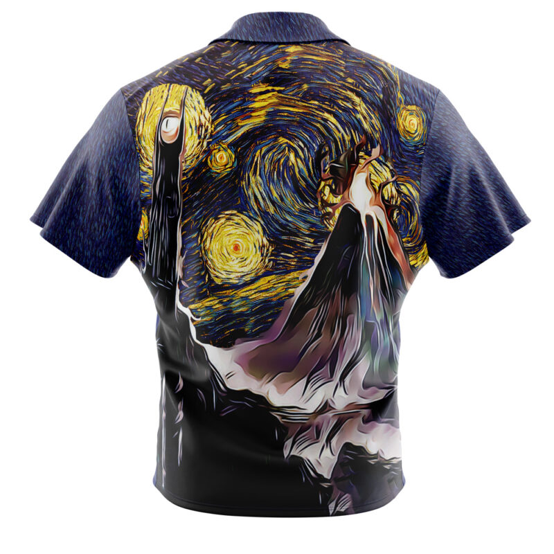Lord of the Rings Starry Night Button Up Hawaiian Shirt - Image 2