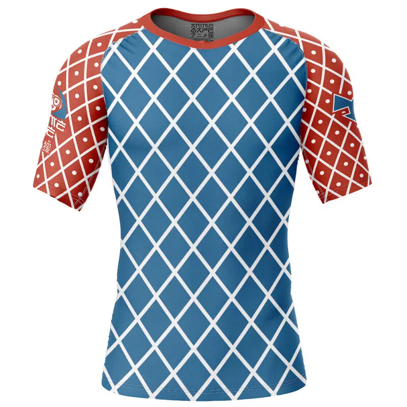 Mista Guido Jojo's Bizarre Adventure Short Sleeve Rash Guard Compression Shirt
