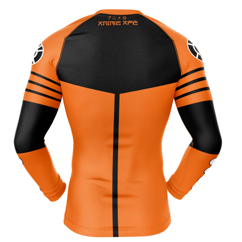 Orange Lantern DC Comics Long Sleeve Rash Guard Compression Shirt - Image 2
