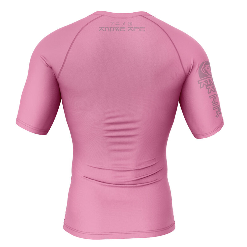 Pink Majin Buu Dragon Ball Z Short Sleeve Rash Guard Compression Shirt - Image 2