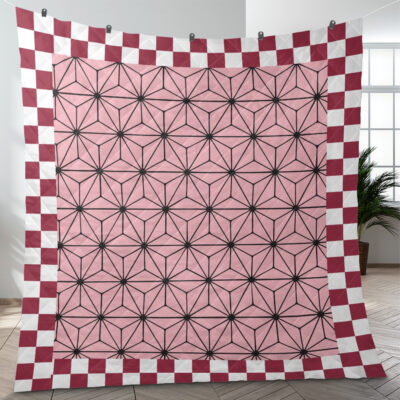 Nezuko Kamado Demon Slayer Quilt Blanket