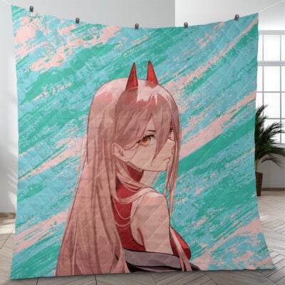 Power Chainsaw Man Quilt Blanket