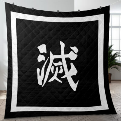 Demon Slayer Uniform Quilt Blanket