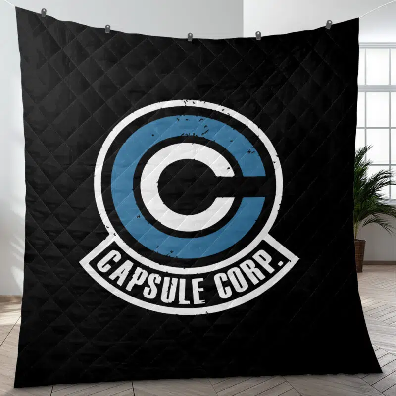 Capsule Corp Dragon Ball Quilt Blanket