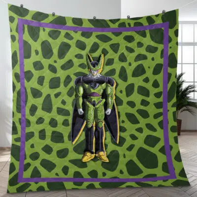 Cell Dragon Ball Quilt Blanket