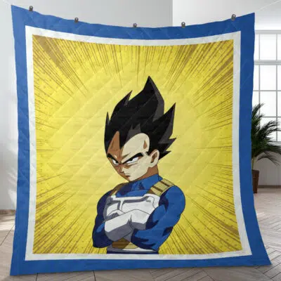 Vegeta Armor Dragon Ball Quilt Blanket