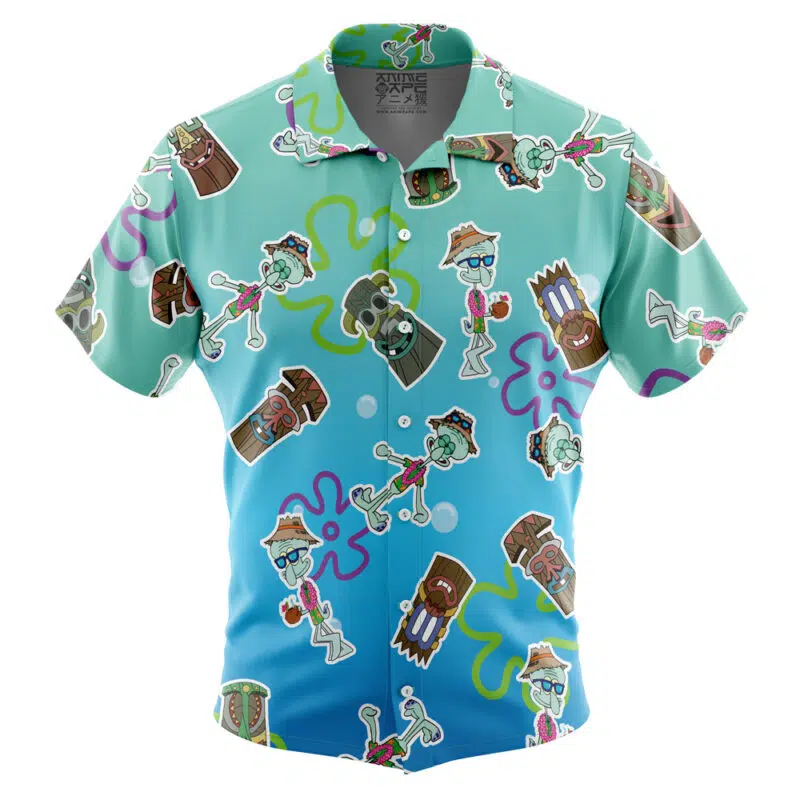 Squidward Tiki Dreams Spongebob SquarePants Hawaiian Shirt