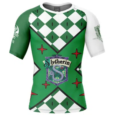 Slytherin Harry Potter V2 Short Sleeve Rash Guard Compression Shirt