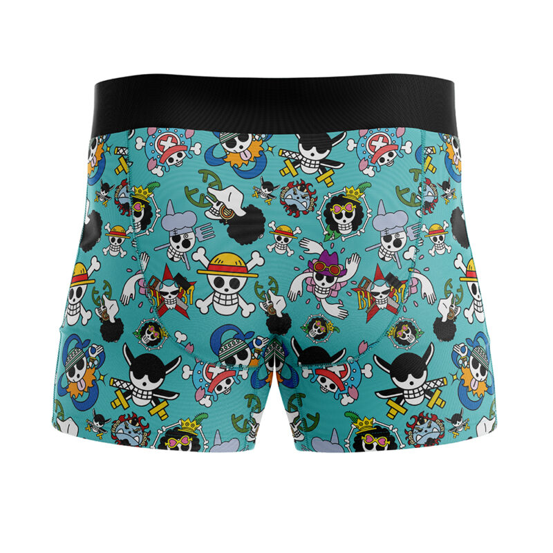 Straw Hats Jolly Roger One Piece Boxer Briefs Men's Underwear - Image 3