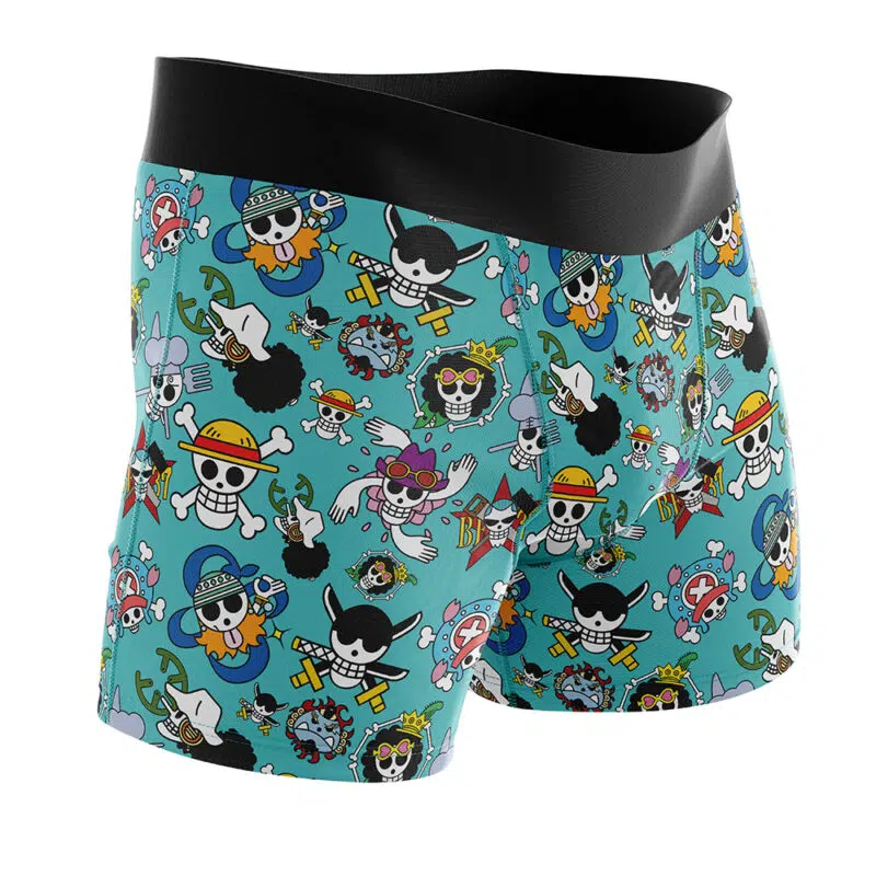 Straw Hats Jolly Roger One Piece Boxer Briefs Men's Underwear - Image 2