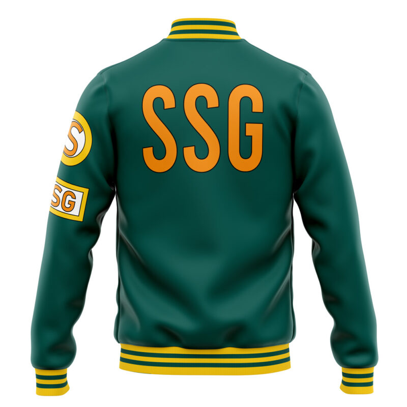 Usopp Egghead Island One Piece Varsity Jacket - Image 4