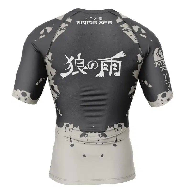 Wolfs Rain Short Sleeve Rash Guard Compression Shirt - Image 2