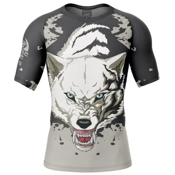 Wolfs Rain Short Sleeve Rash Guard Compression Shirt
