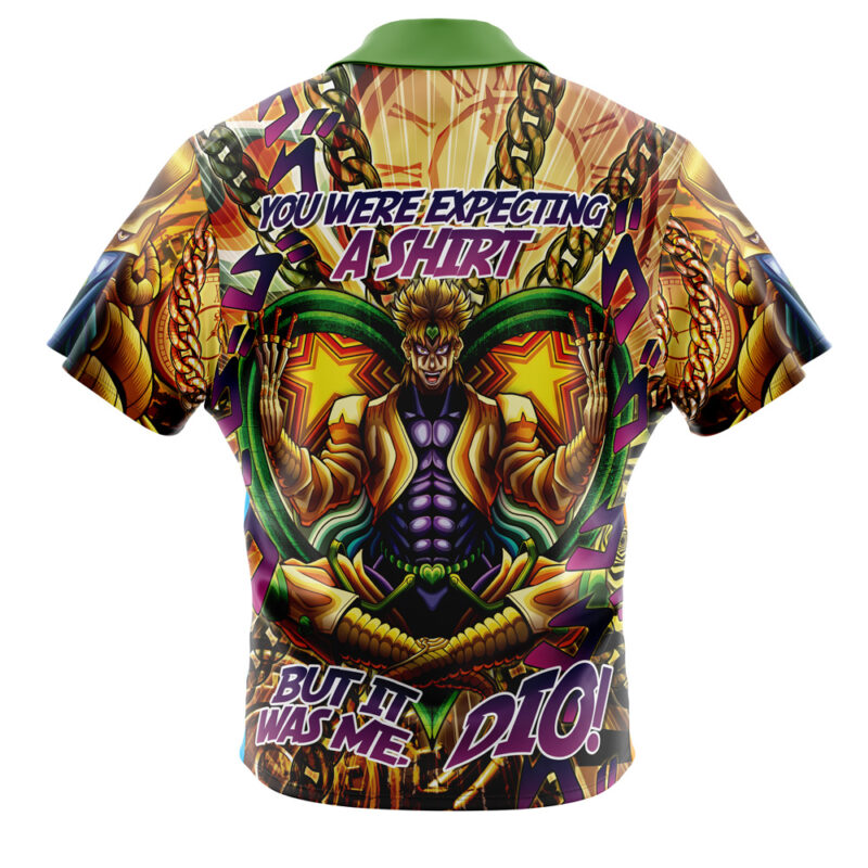 Trippy Dio Brando JoJo's Bizarre Adventure Button Up Hawaiian Shirt - Image 2