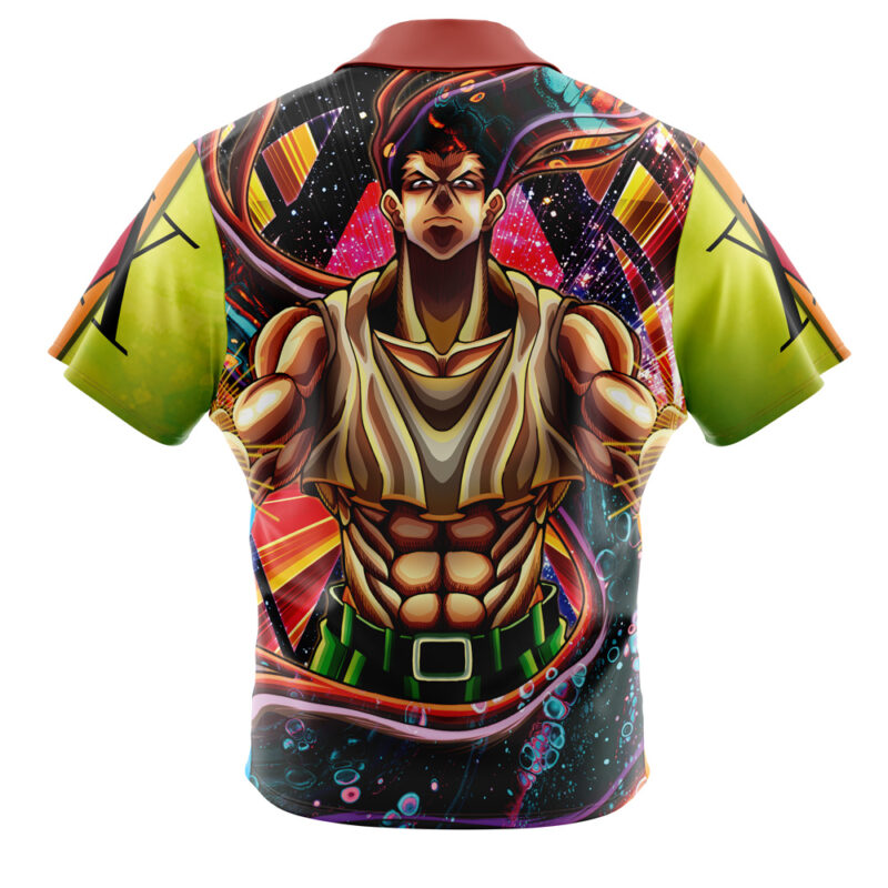 Trippy Gon Freecss Hunter X Hunter Button Up Hawaiian Shirt - Image 2