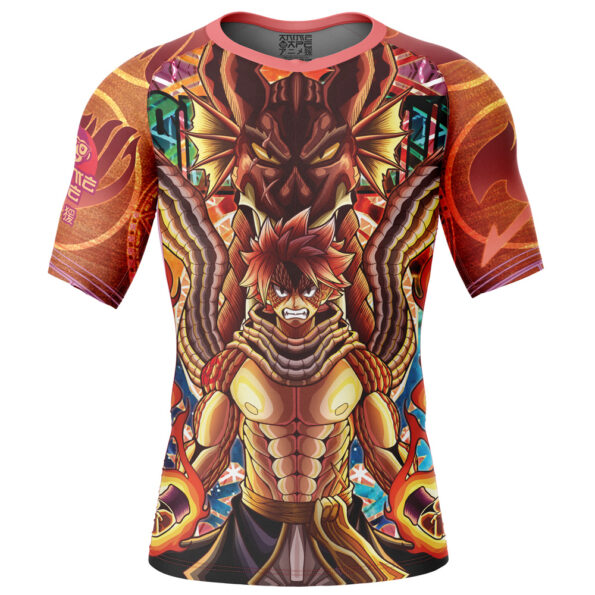 Trippy Natsu Dragneel Fairy Tail Short Sleeve Rash Guard Compression Shirt
