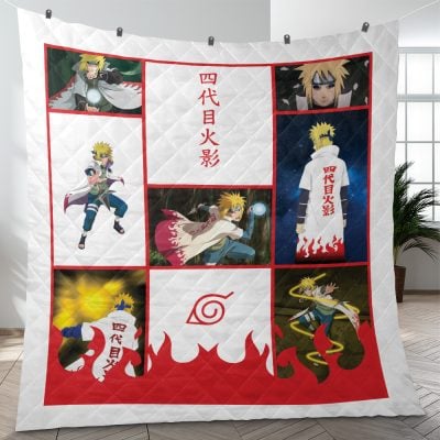 4th Hokage Cloak Naruto Quilt Blanket