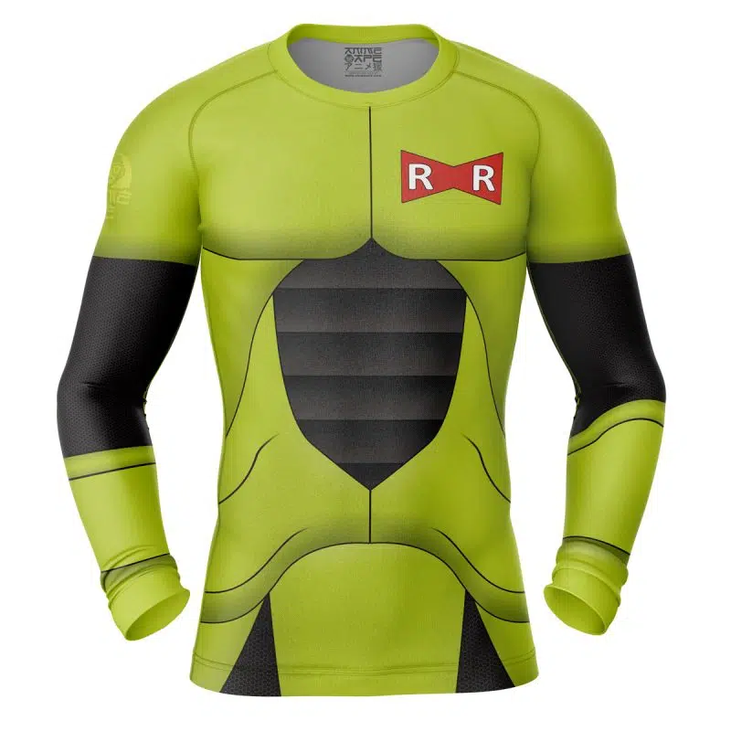 Android 16 Dragon Ball Z Long Sleeve Rash Guard Compression