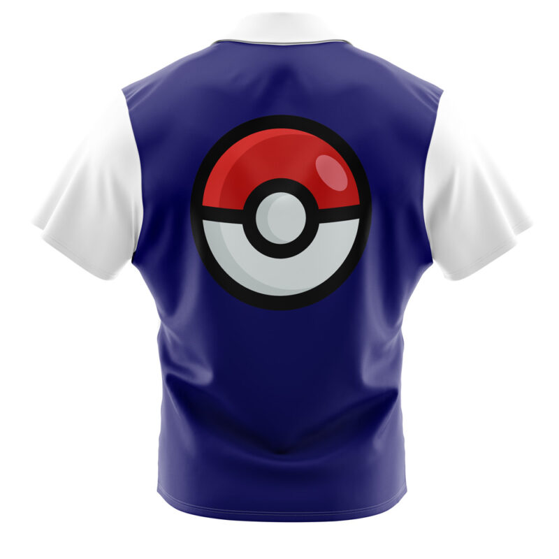 Ash Ketchum’s First Outfit Pokemon Button Up Hawaiian Shirt - Image 2