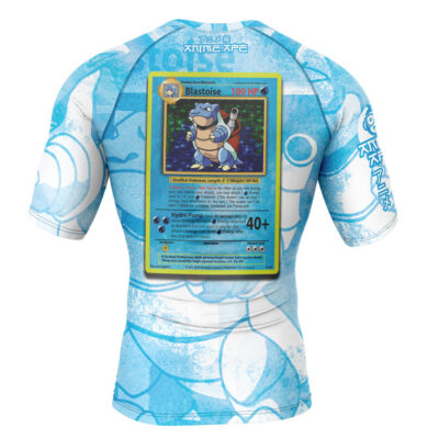 Blastoise Card V1 Pokemon Long Sleeve Rash Guard Compression
