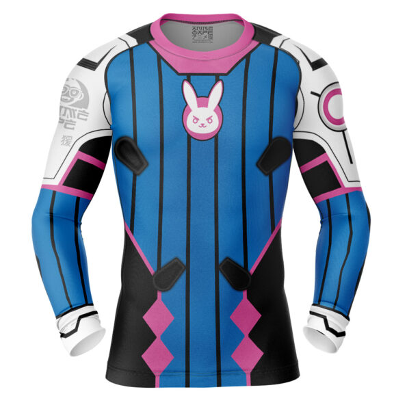 D.VA Overwatch Long Sleeve Rash Guard Compression