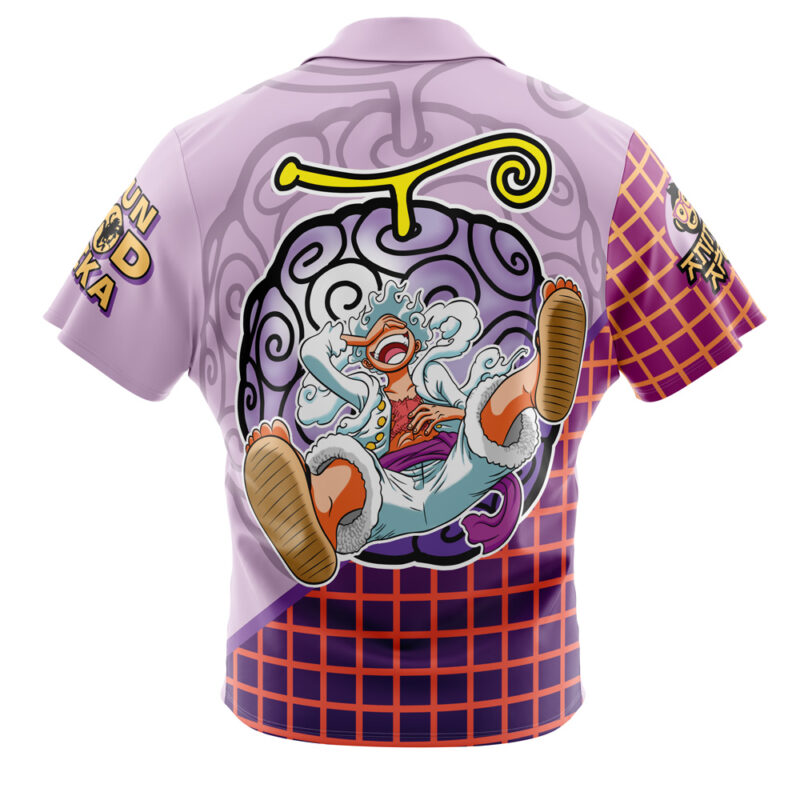 Gear 5th Luffy V2 One Piece Button Up Hawaiian Shirt