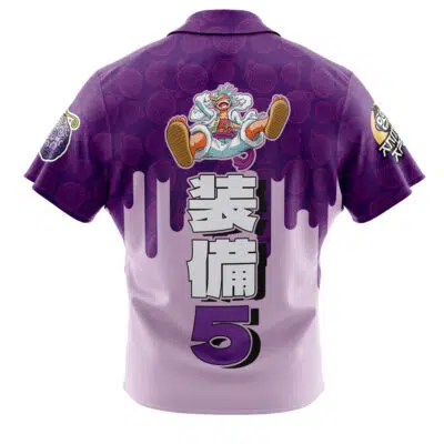 Gear 5th Luffy V3 One Piece Button Up Hawaiian Shirt