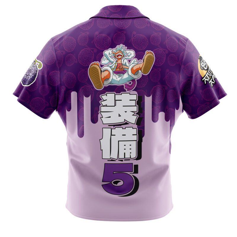 Gear 5th Luffy V3 One Piece Button Up Hawaiian Shirt