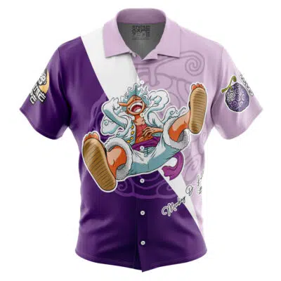 Gear 5th Luffy V5 One Piece Button Up Hawaiian Shirt