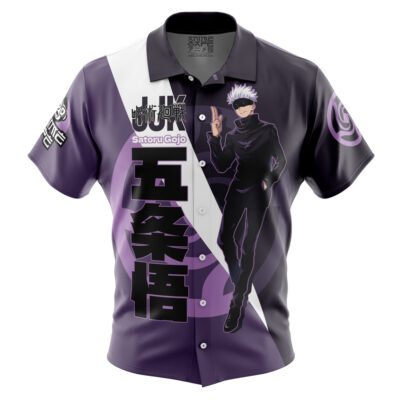Gojo Satoru Jujutsu Kaisen Button Up Hawaiian Shirt