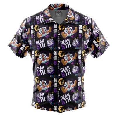 Luffy Gear 5 Sun God Nika V2 One Piece Button Up Hawaiian Shirt
