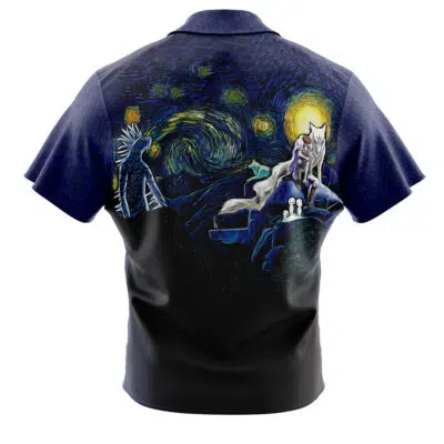Princess Mononoke Starry Night Studio Ghibli Hawaiian Shirt