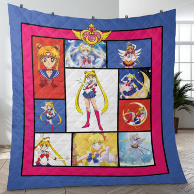 Sailor Moon Usagi Tsukino Quilt Blanket