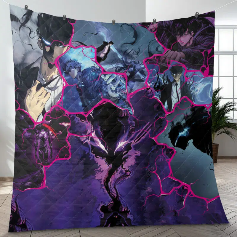 Shadow Monarch Solo Leveling Quilt Blanket