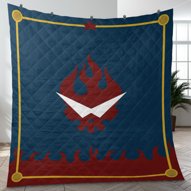 Simon Coat Gurren Lagann Quilt Blanket