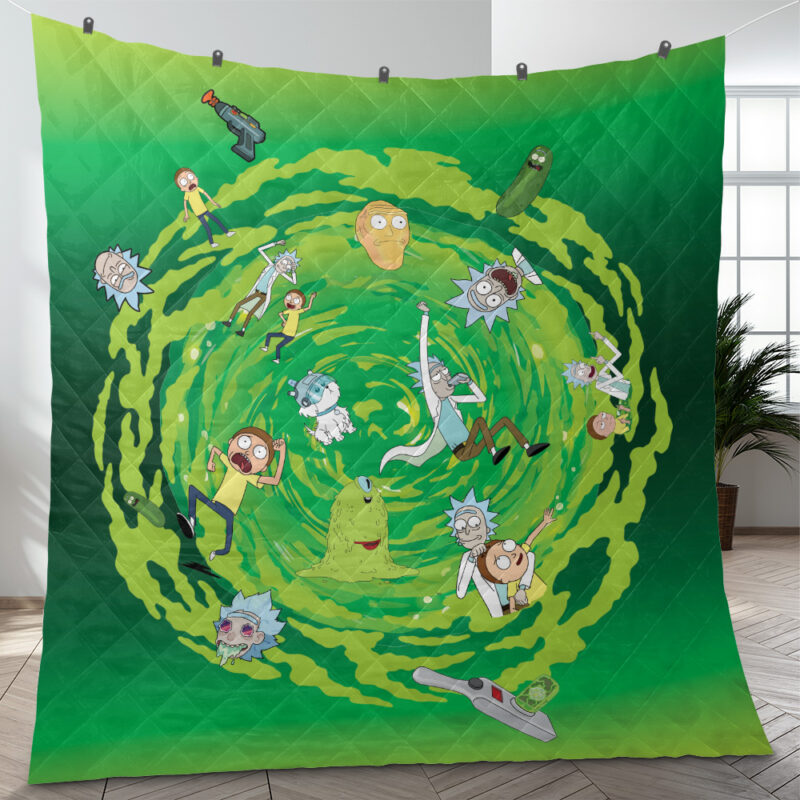 Rick and Morty Quilt Blanket