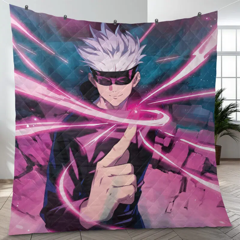 Gojo Satoru Jujutsu Kaisen Quilt Blanket