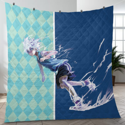 Killua Hunter X Hunter Quilt Blanket