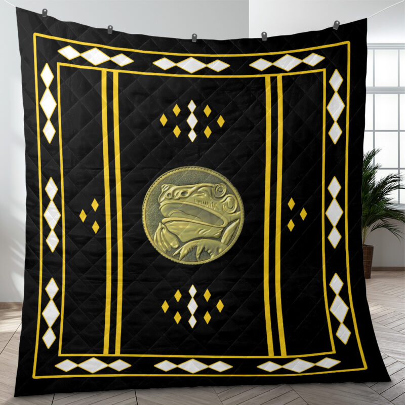 Black Ranger Ninjetti Mighty Morphin Power Rangers Quilt Blanket