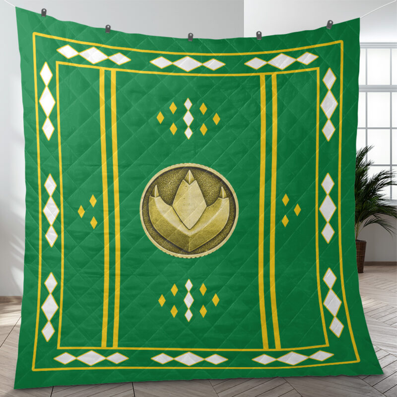 Green Ranger Ninjetti Mighty Morphin Power Rangers Quilt Blanket