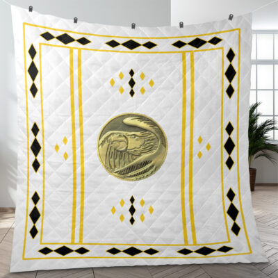 White Ranger Ninjetti Mighty Morphin Power Rangers Quilt Blanket